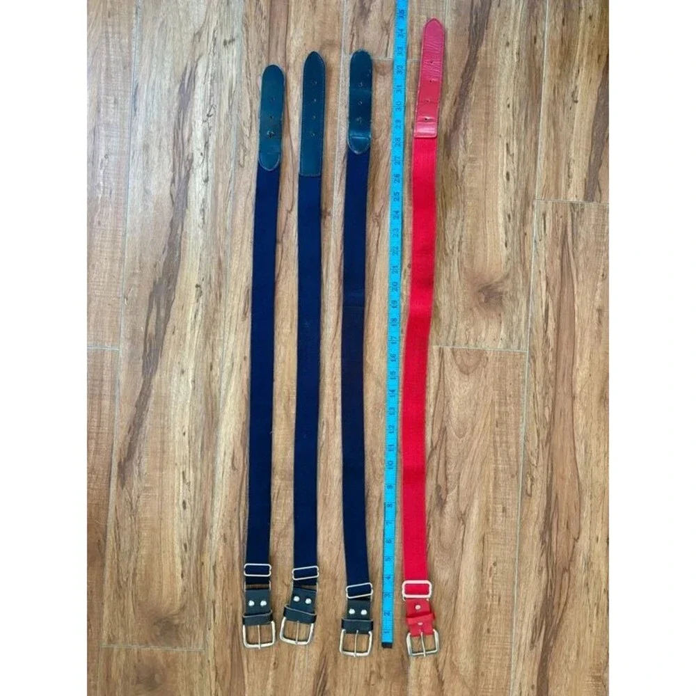 Lot of 4 Baseball Belts